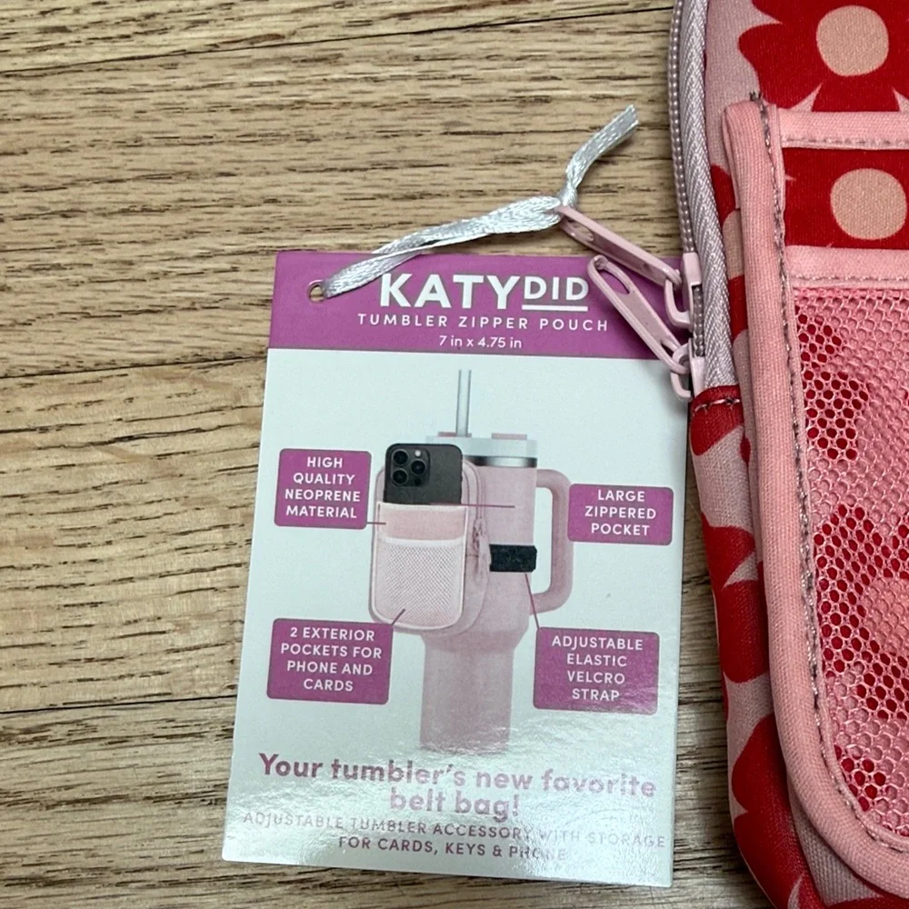 Katydid Tumbler Phone Holster Pink Floral